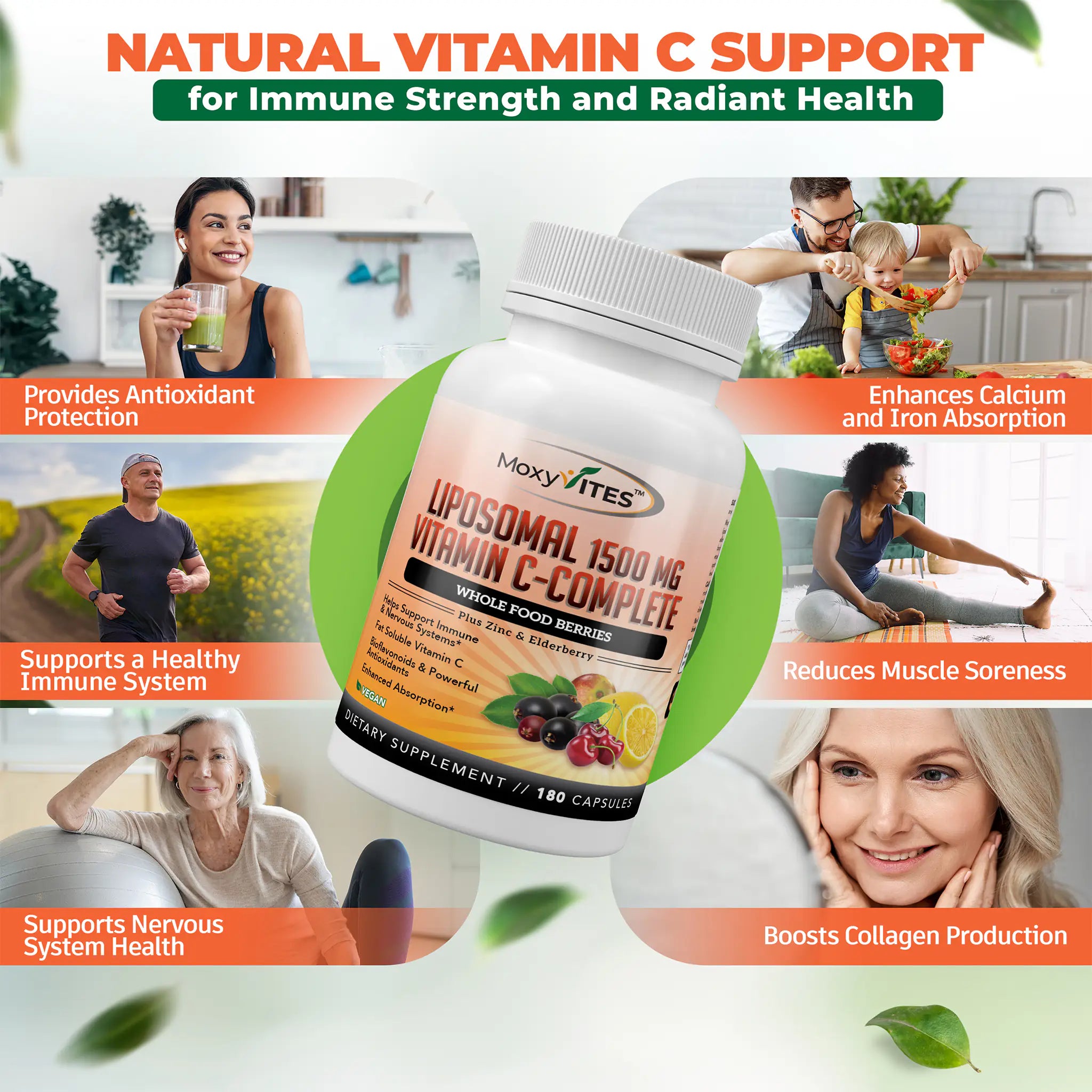 Liposomal Vitamin C with Zinc, Organic Elderberry