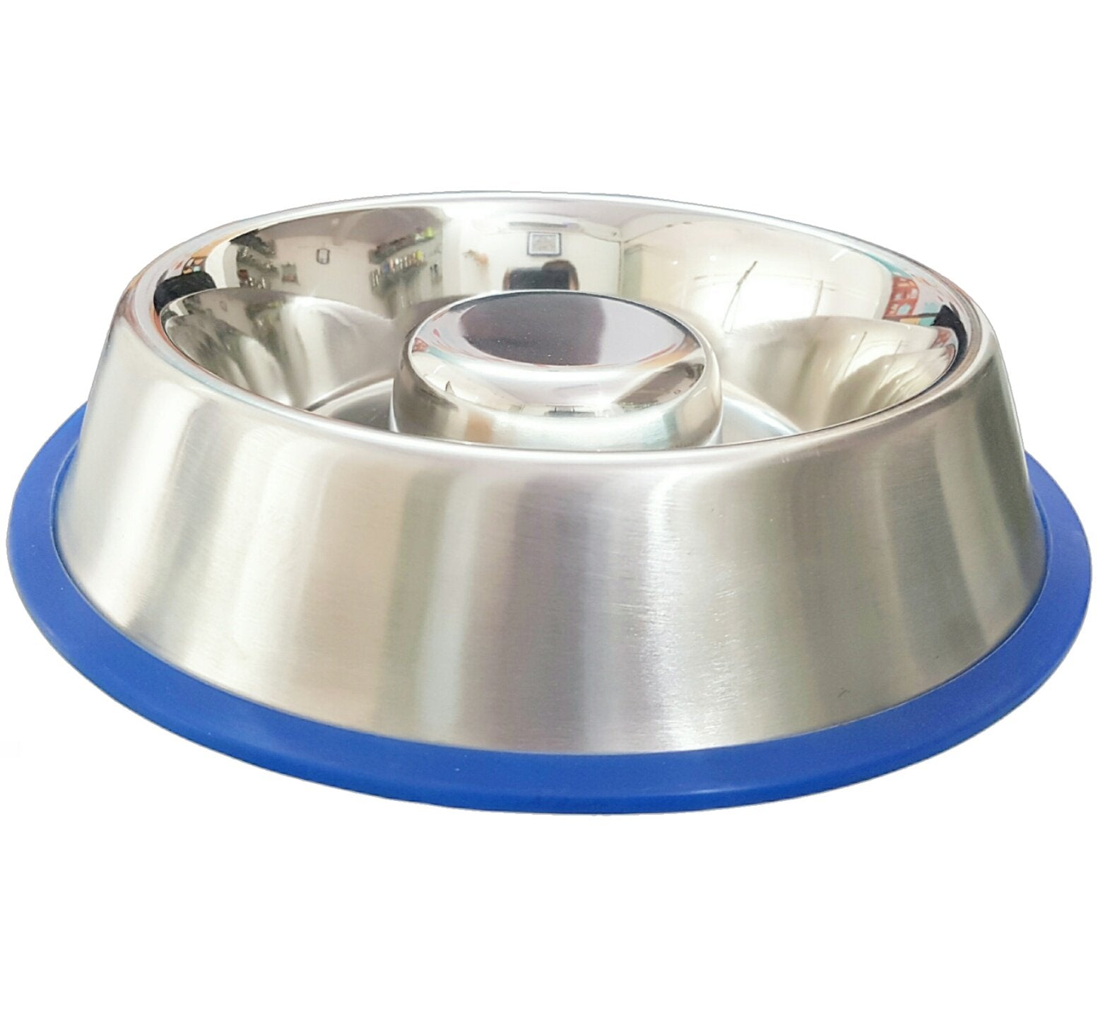 Mr. Peanut's Slow Feed Anti Bloat Dog Bowl with Bonded Silicone Base